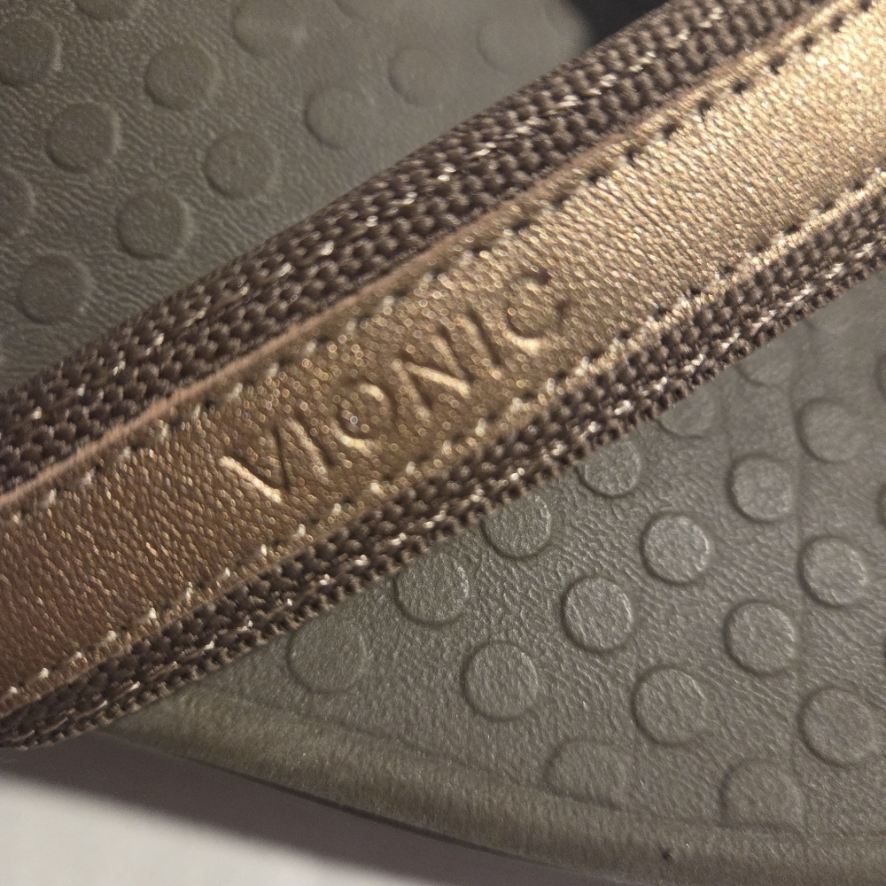 Vionic Tide II Toe Post Bronze Sandal Flip Flops Size 8 - Picture 5 of 7